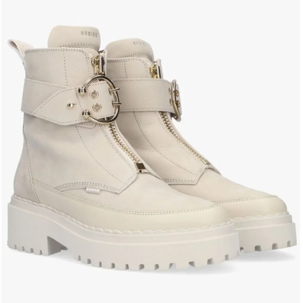 Nubikk lace up Ankle Boots Fae Ray in Sand Women's EU 36/US 5.5